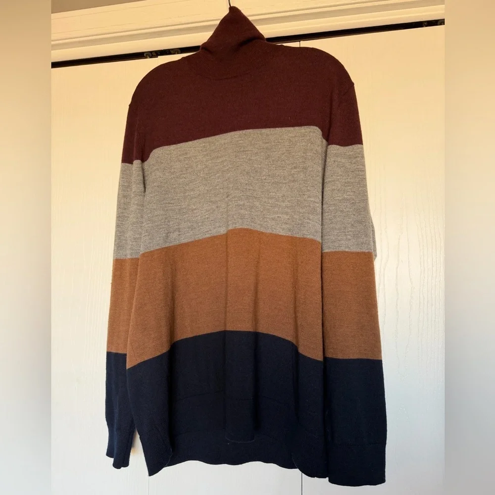 Express Multicolor Turtleneck Sweater for Men